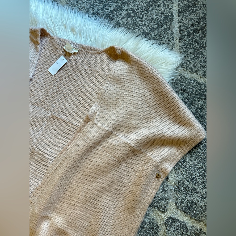 Sweater knit poncho / open cardigan - Picture 3 of 6